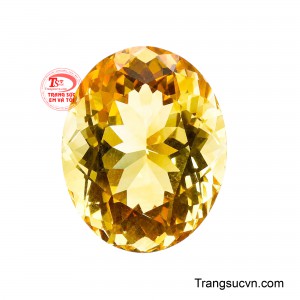Viên Thạch Anh Vàng Kim Bảo cuốn hút ngay từ ánh nhìn đầu tiên với sắc vàng óng ánh tựa kim sa, gợi cảm giác ấm áp và sang trọng.