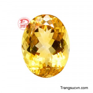 Viên Thạch Anh Vàng Thịnh Phát sở hữu dáng oval thanh lịch, nổi bật với sắc vàng ấm áp, tạo cảm giác vừa sang trọng vừa gần gũi.
