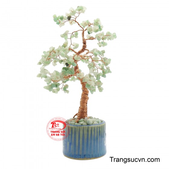 Cây đá quý Aventurine lục