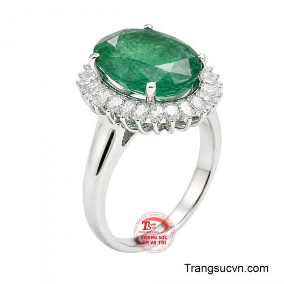 Nhẫn Nữ Emerald Thịnh Vượng