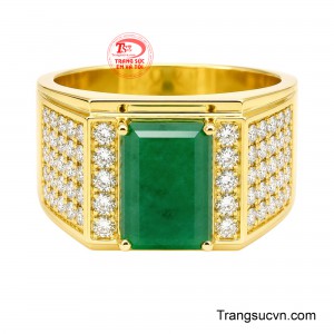 Mẫu nhẫn là lựa chọn dành cho quý ông yêu thích phong cách bản lĩnh, khác biệt và thể hiện dấu ấn cá nhân. 