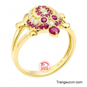Nhẫn Nữ Thiềm Thừ Ruby