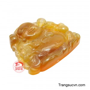 Kết hợp cùng năng lượng cân bằng của mã não, tác phẩm gửi gắm ý nghĩa lan tỏa niềm vui, hóa giải ưu phiền, thu hút năng lượng tích cực và vun bồi phúc khí. 