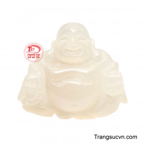 Phật Di Lặc Mã Não Vượng Phúc mang vẻ đẹp ấm áp, an nhiên và đầy sinh khí, được chế tác từ mã não với những đường vân tự nhiên độc đáo. 