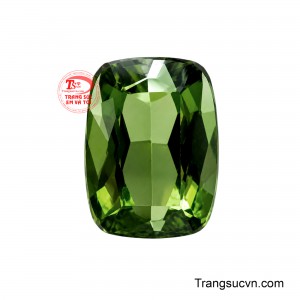 Sắc lục thanh nhã kết hợp cùng độ phản chiếu tinh tế mang đến diện mạo vừa sang trọng, thời thượng, vừa giữ được nét tự nhiên vốn có của Tourmaline. 