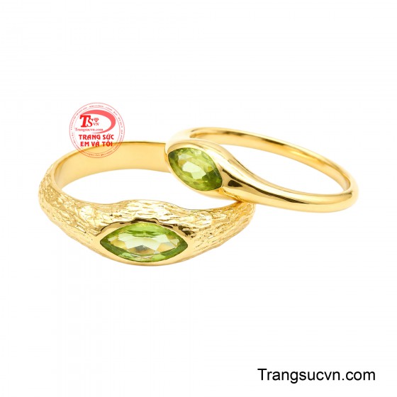 Nhẫn Cưới Peridot Hỷ Nguyện