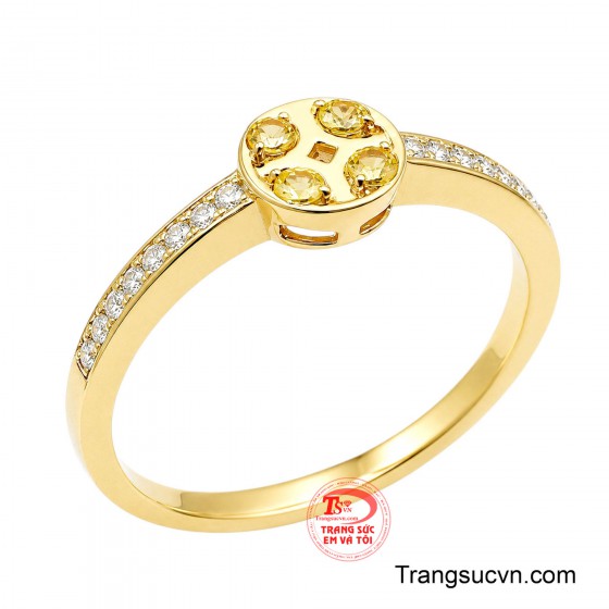 Nhẫn Nữ Sapphire Cát Tường