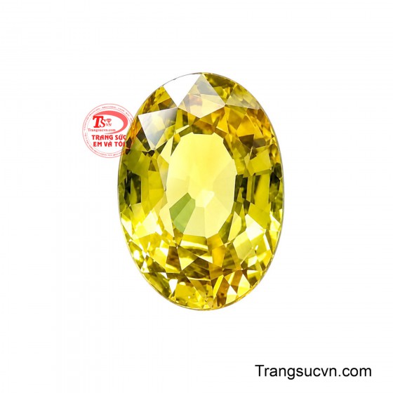 Viên đá Saphir vàng đẹp