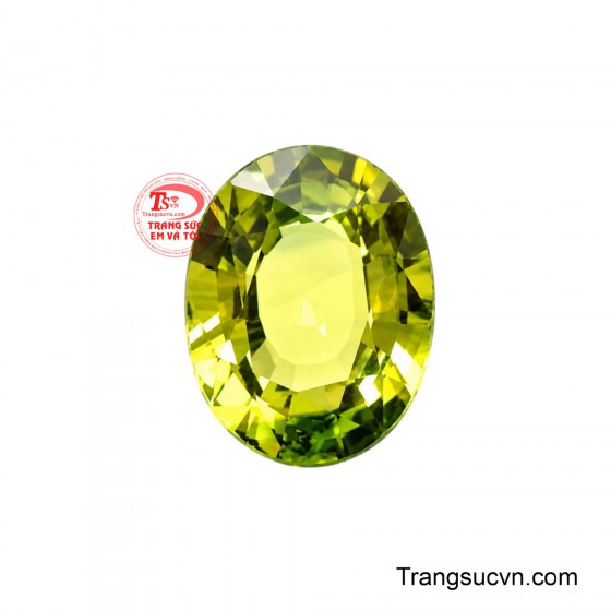 Viên Saphir lục thiên nhiên