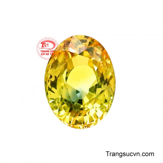 Viên Saphir Oval Facet đẹp