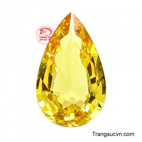 Viên sapphire vàng tỏa sáng