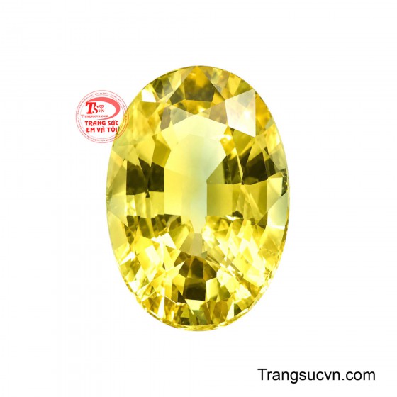 Viên Sapphire vàng tươi mát