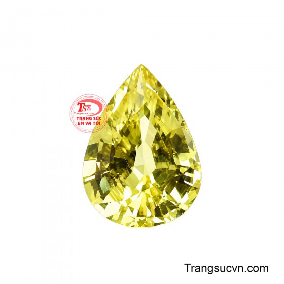 Viên sapphire vàng vượng khí