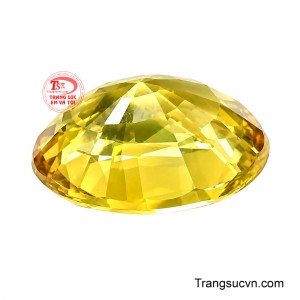 Viên sapphire vàng đẳng cấp mang ý nghĩa trang sức sang trọng, đẳng cấp. 