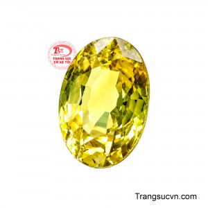 Sắc vàng tươi tắn của viên đá gợi nhớ đến sự tươi mới của buổi bình minh hay hương vị của trái cây mùa hè, mang đến cảm giác vui tươi và đầy năng lượng. 