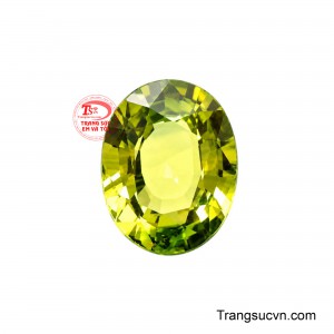 Viên Saphir lục thiên nhiên