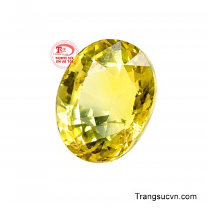 Saphir vàng là biểu tượng cho giàu sang và phú quý. 