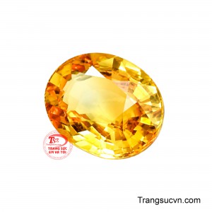 Viên sapphire mệnh Kim nhận thiết kế và chế tác theo yêu cầu.