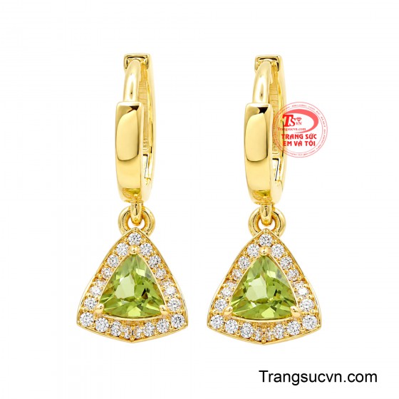 Hoa Tai Peridot Kiều Diễm