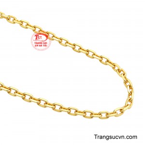 Mẫu dây phù hợp để đeo riêng như một điểm nhấn tinh tế hoặc kết hợp cùng mặt dây đá quý để tăng vẻ nổi bật. 