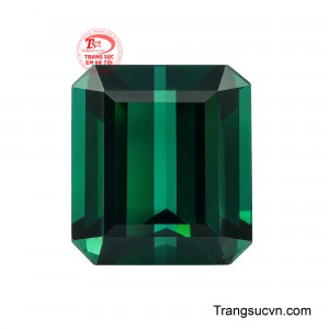Viên Tourmaline Bích Phong chinh phục ánh nhìn bằng sắc xanh lục pha lam đầy bí ẩn được thu nhỏ trong lòng viên đá quý. 