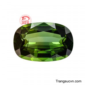 Sắc xanh tự nhiên hài hòa cùng độ trong suốt giúp viên Tourmaline dễ dàng kết hợp với vàng, vàng trắng hoặc bạch kim. 