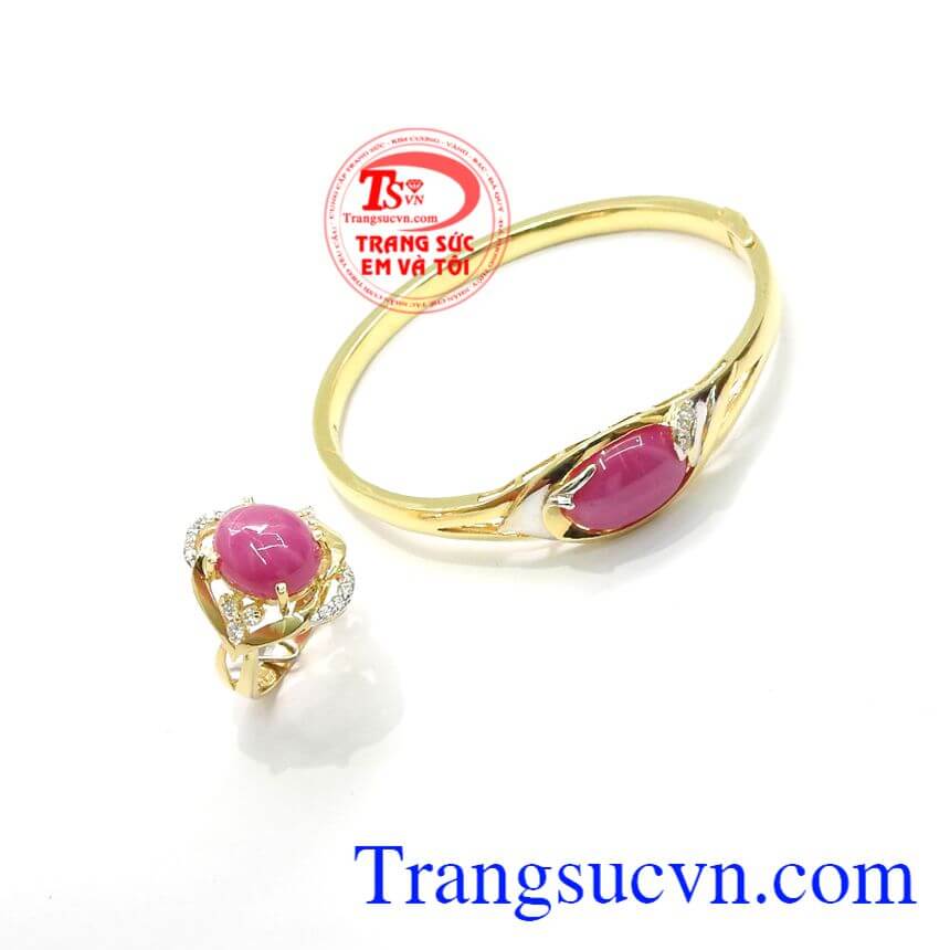 Bộ Trang Sức Ruby Độc Đáo, trang sức bộ