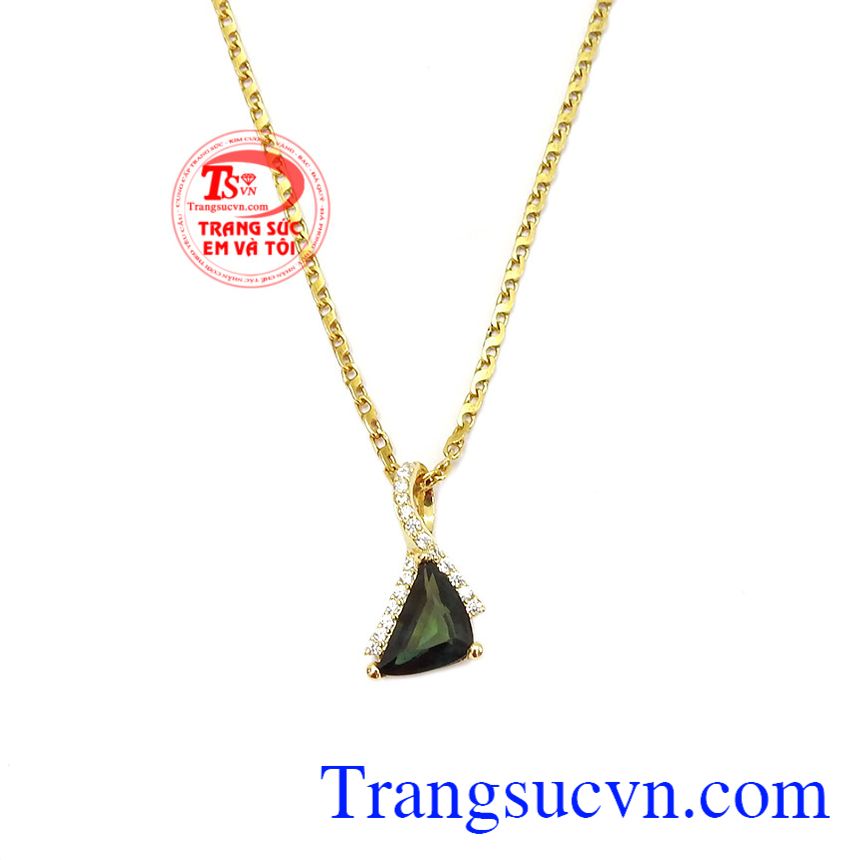 Bộ trang sức sapphir thiên nhiên sang trọng, trang sức bộ