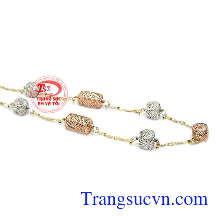 Dây chuyền Italy phong cách, kiềng vàng