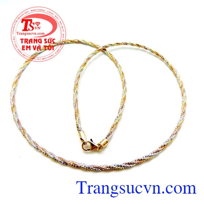 Kiềng vàng bện tình yêu, kiềng vàng