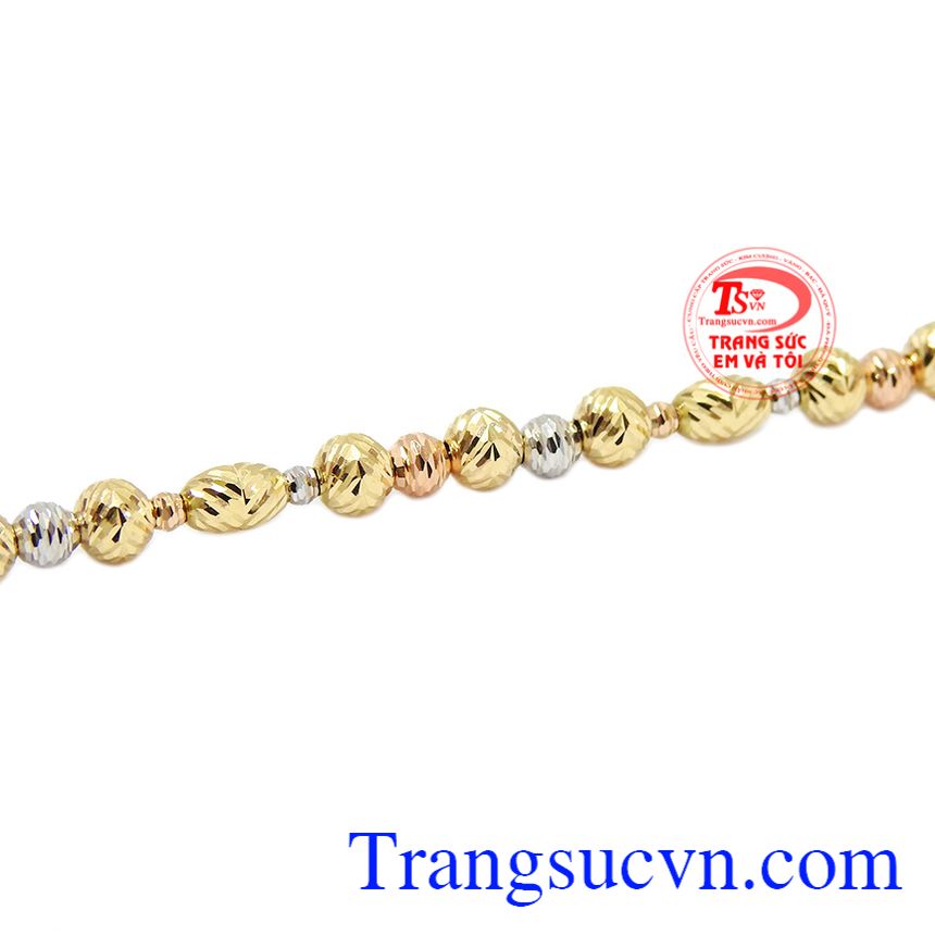 Lắc tay nữ 18k độc đáo, lắc tay vàng 18k