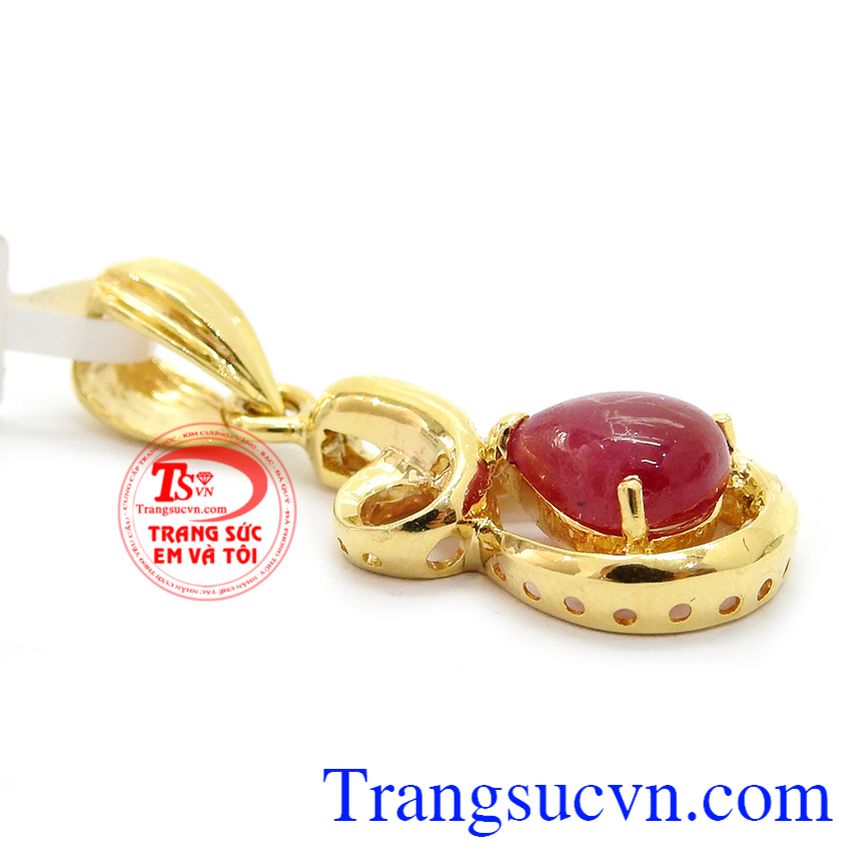 Mặt dây ruby xinh xắn, mặt dây chuyền ruby Mặt dây ruby xinh xắn, mặt dây chuyền ruby