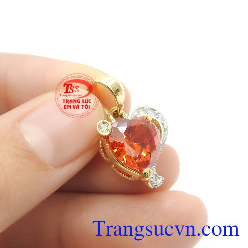 Mặt dây trái tim điệu đà, mặt dây chuyền vàng