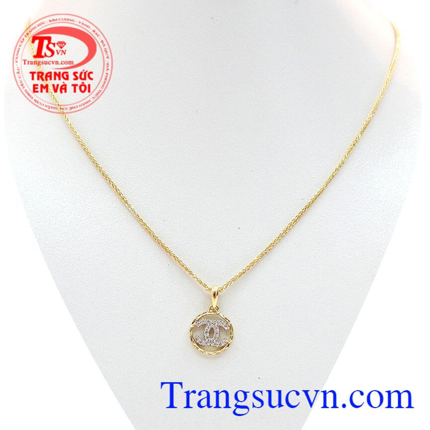 Bộ dây chuyền xu hướng phái đẹp, Bộ dây chuyền nữ nhập khẩu sang trọng, Bộ dây chuyền vàng tây