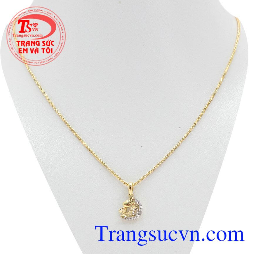 Bộ dây nhập khẩu phong cách phái đẹp, Bộ dây chuyền vàng tây chất lượng cao, Bộ dây chuyền tinh xảo 