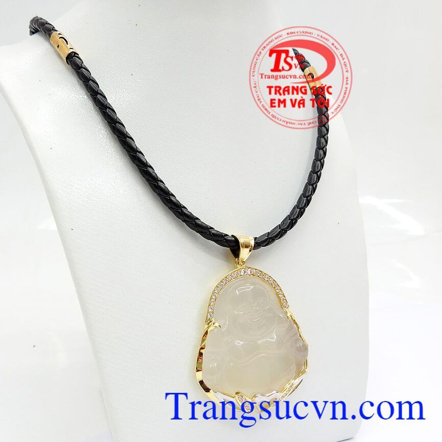 Bộ dây chuyền phật Di Lặc mã não, Bộ dây chuyền nam phong thủy, Bộ dây chuyền nam tinh xảo