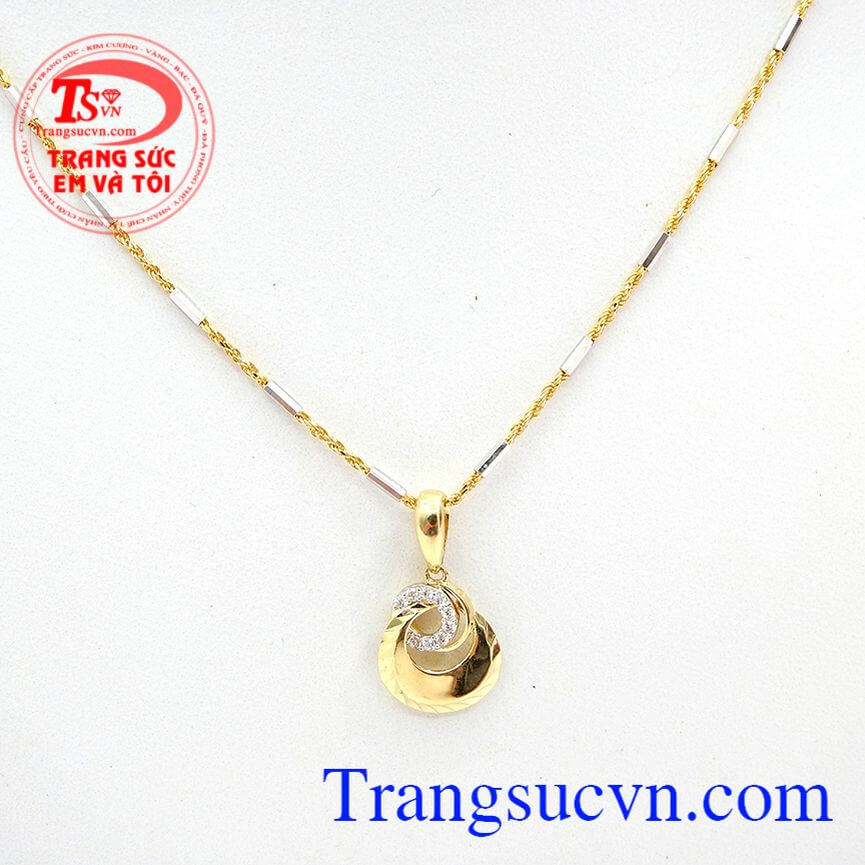 Bộ dây nữ nhập khẩu kết hợp tinh tế, Bộ dây chuyền nữ vàng tây sang trọng, Bộ dây chuyền thời trang tinh tế