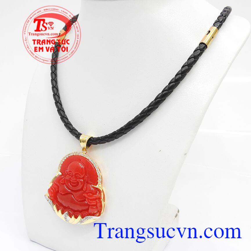 Bộ dây nam ngọc cẩm thạch, Bộ dây nam Phật Di Lặc tinh xảo, Bộ dây chuyền nam cá tính