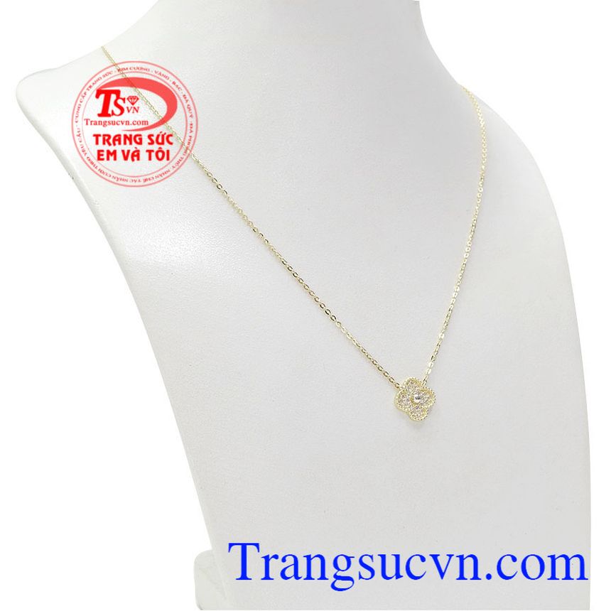 Dây chuyền hoa vàng may mắn, Dây Chuyền Vàng Nữ, dây  chuyền liền mặt cá tính Dây chuyền hoa vàng may mắn, Dây Chuyền Vàng Nữ, dây  chuyền liền mặt cá tính