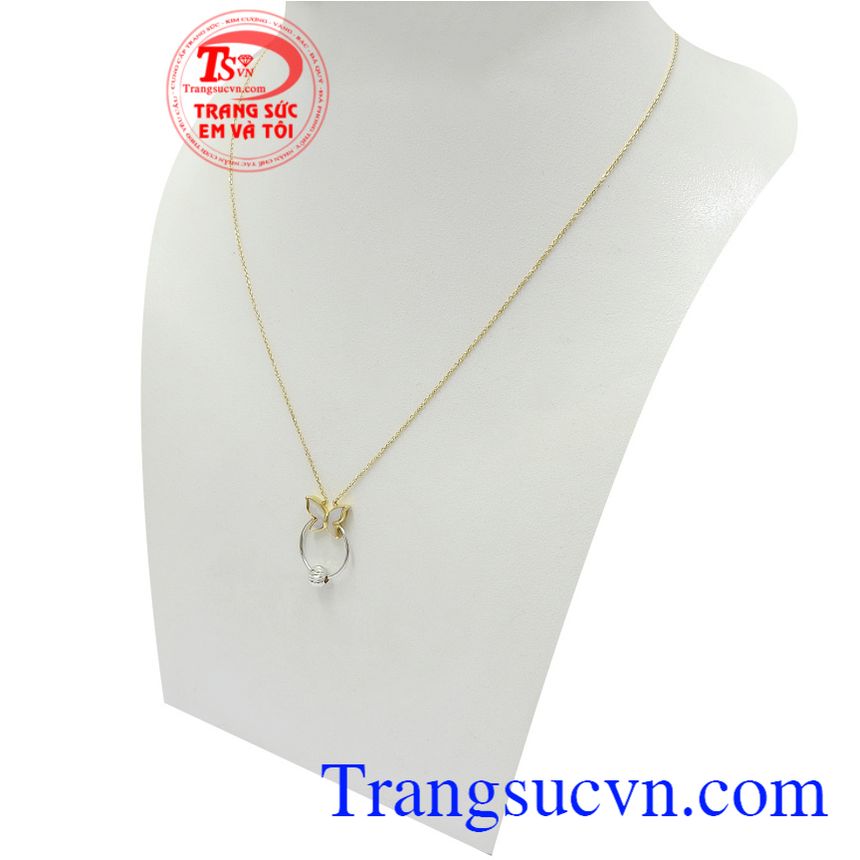 Dây chuyền liền mặt lôi cuốn, dây chuyền nữ, dây chuyền vàng 10k phong cách Dây chuyền liền mặt lôi cuốn, dây chuyền nữ, dây chuyền vàng 10k phong cách