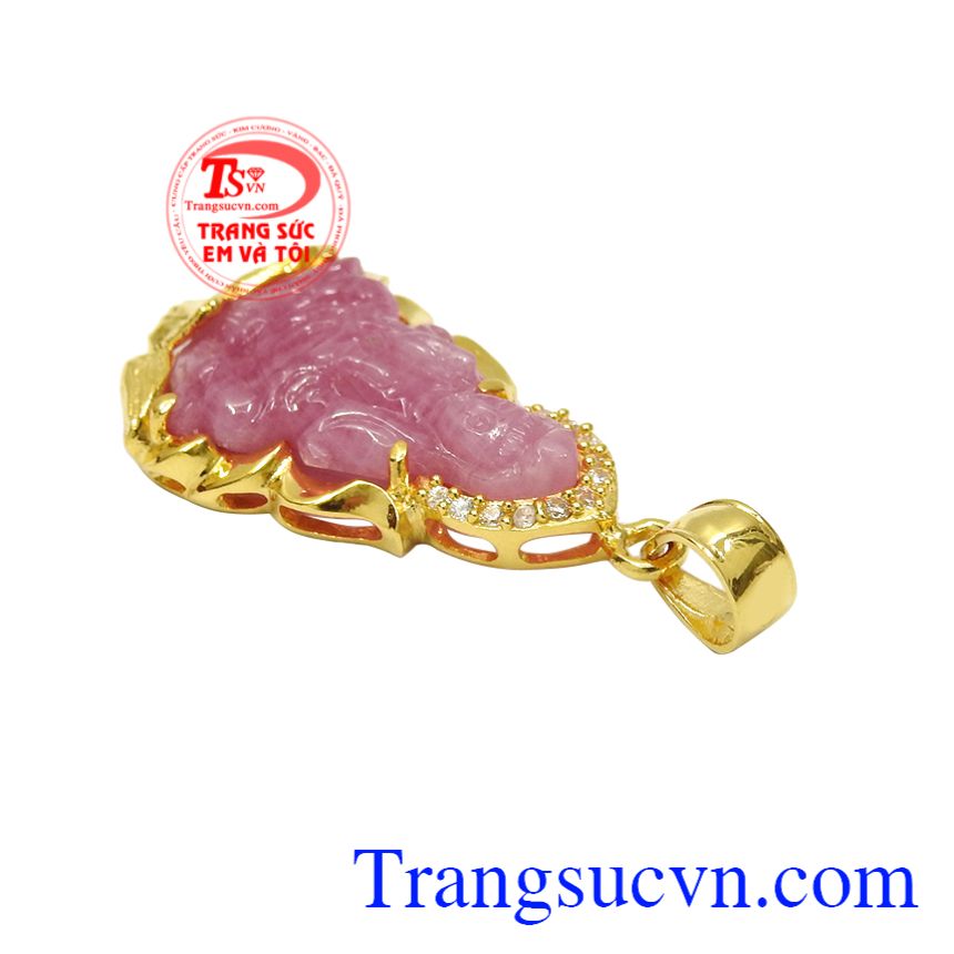 Mặt Phật bà ruby hạnh phúc, Mặt phật A Di Đà Ruby bình an, Mặt dây chuyền nam