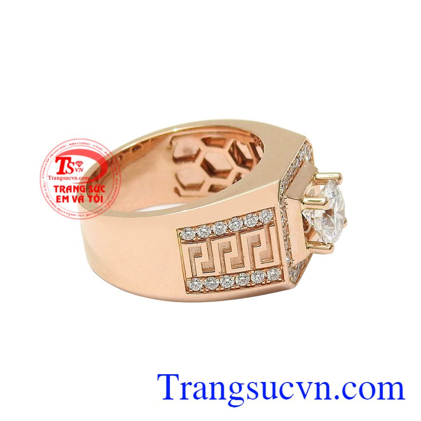 Nhẫn nam kim cương vàng hồng, Nhẫn nam đẳng cấp, Nhẫn nam thời trang
