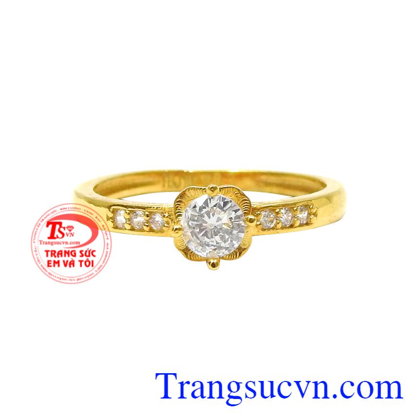 Nhẫn vàng màu nhỏ xinh, Nhẫn nữ tình yêu, Nhẫn vàng tây nữ