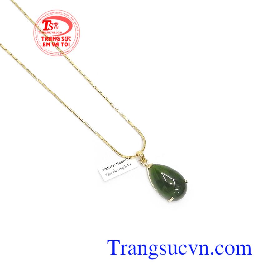 Bộ dây chuyền ngọc Nephrite xinh xắn, Trang sức bộ Bộ dây chuyền ngọc Nephrite xinh xắn, Trang sức bộ
