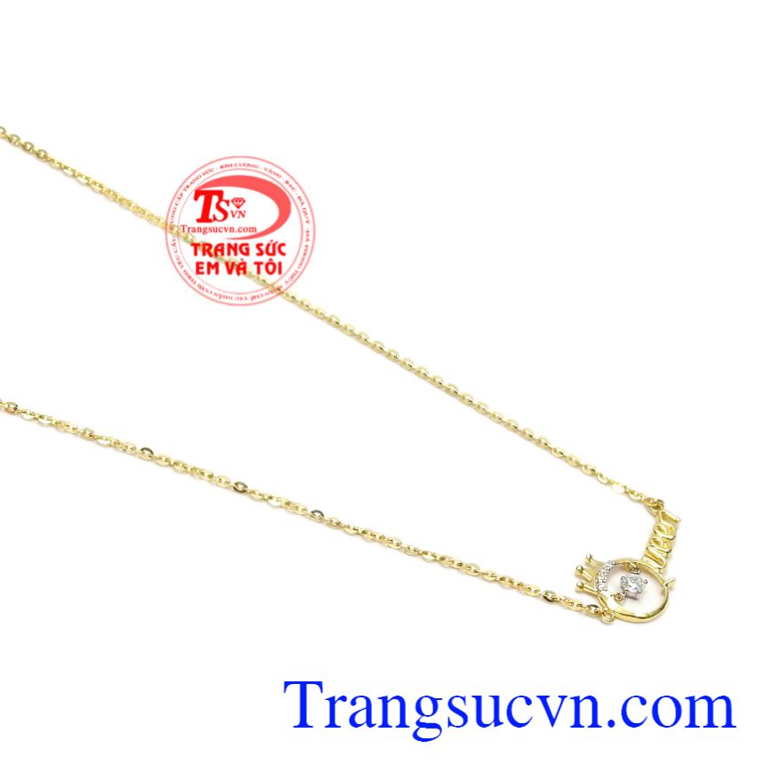 Bộ dây chuyền vàng nữ hoàng, Dây chuyền nữ Bộ dây chuyền vàng nữ hoàng, Dây chuyền nữ