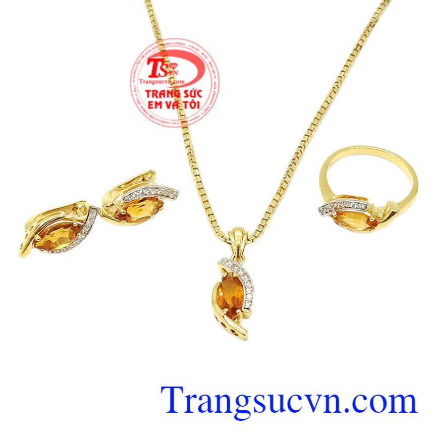 Bộ trang sức Citrine ấn tượng, Trang sức bộ