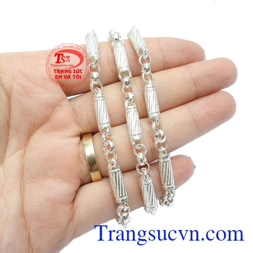 Dây bạc nam cá tính,Dây bạc nam đẹp