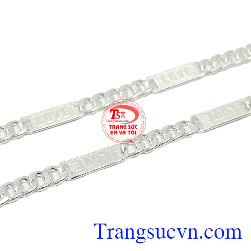 Dây bạc nam mạnh mẽ,Dây chuyền bạc nam
