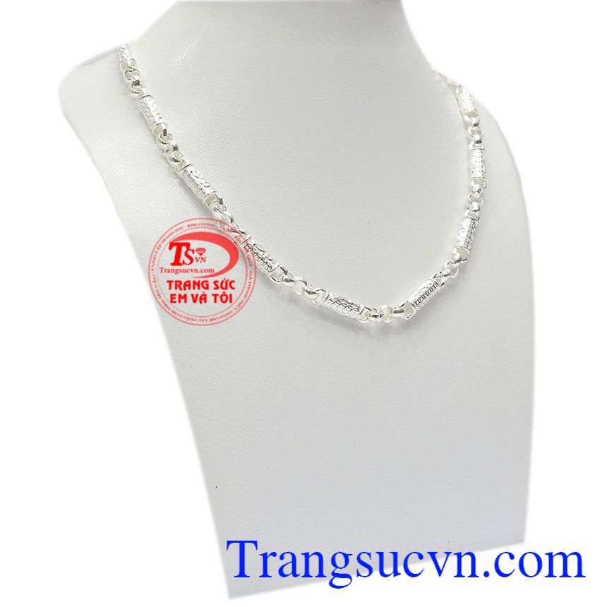 Dây bạc trẻ em dễ thương,Dây chuyền bạc