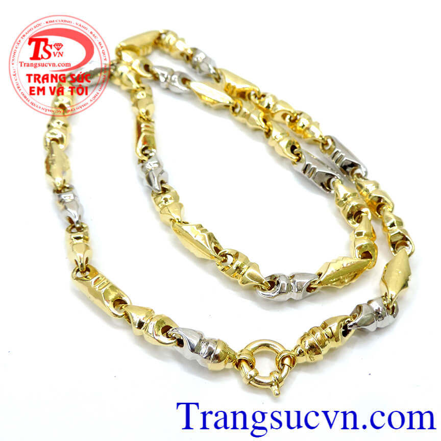Dây chuyền 14k lịch lãm, Dây chuyền nam vàng tây Dây chuyền 14k lịch lãm, Dây chuyền nam vàng tây